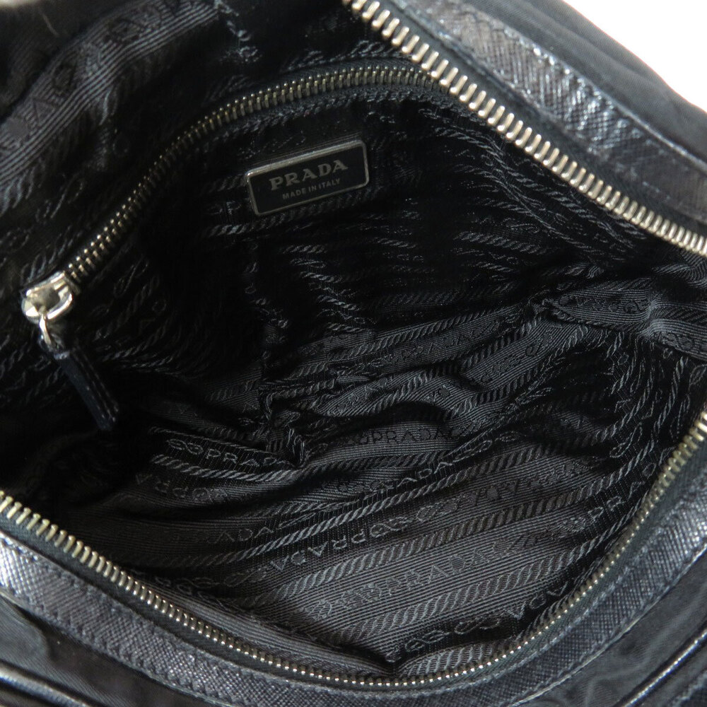 Prada logo plate Black Shoulder Crossbody bag - Picture 5 of 11